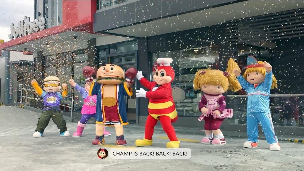 Jollibee characters mascot display