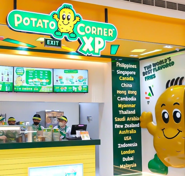 Potato Corner 3D wall mount display