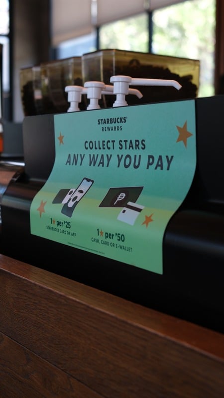 Starbucks magnetic labels
