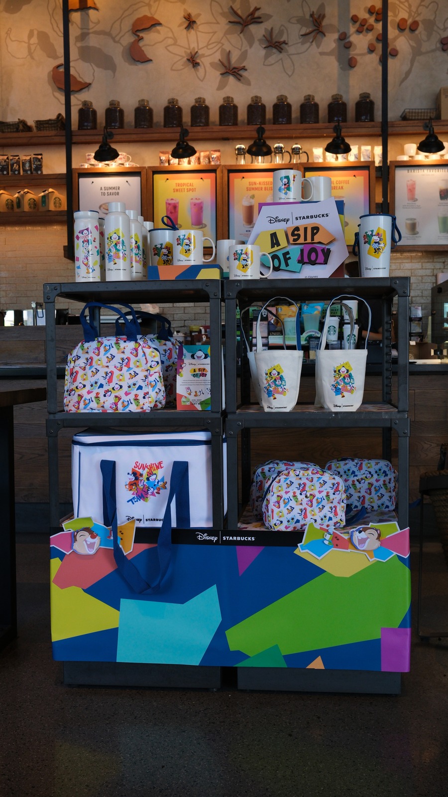 Starbucks shelf skirts